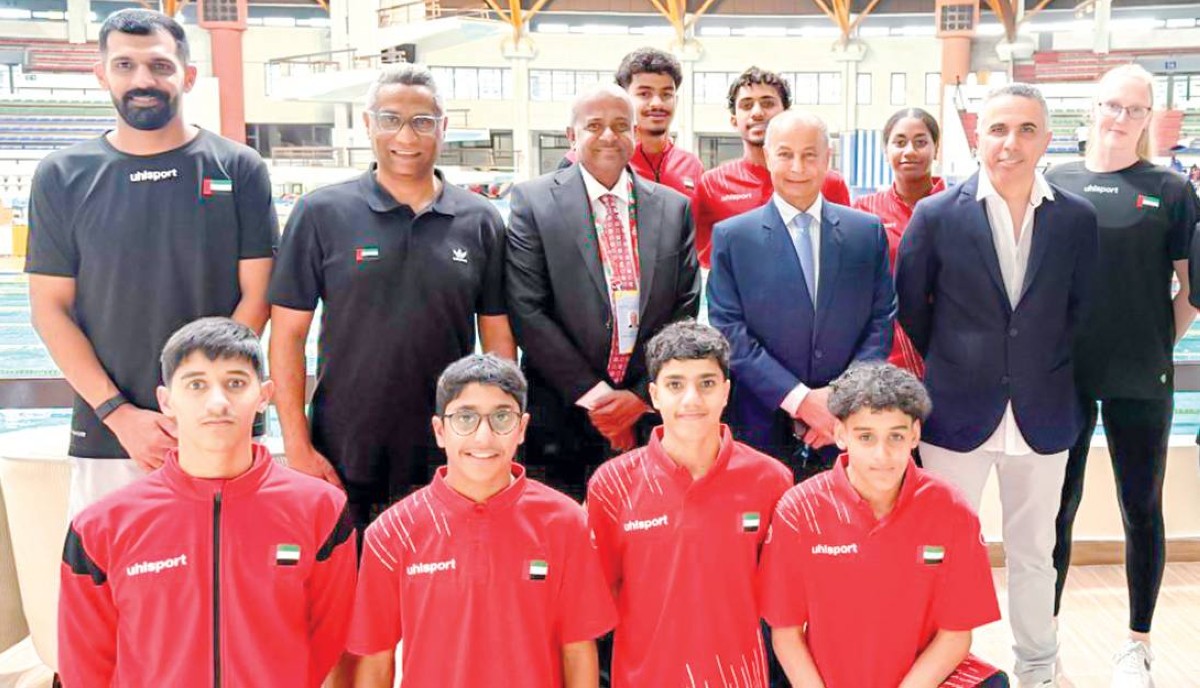 أبطال الإمارات على منصة التتويج    