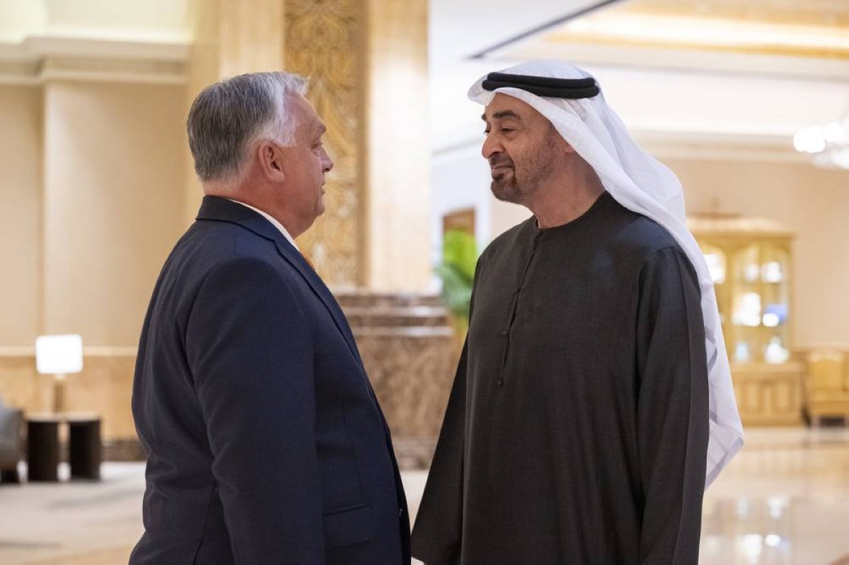 محمد بن زايد في حديث مع فيكتور أوربان