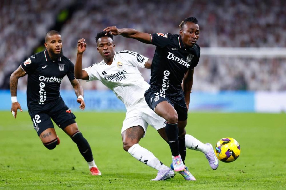 يان ديوماندي خلال مواجهة ليغانيس وريال مدريد 