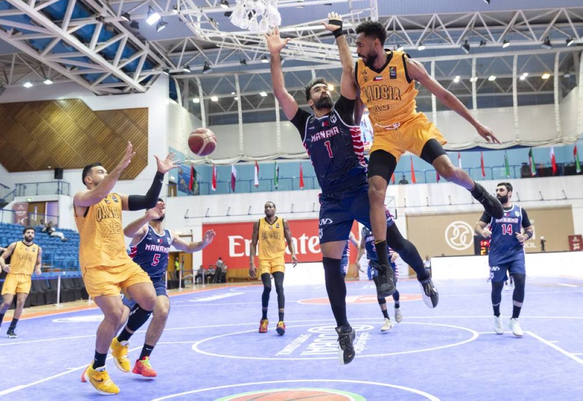 المنامة وأهلي طرابلس يتأهلان إلى ربع نهائي عربية السلة