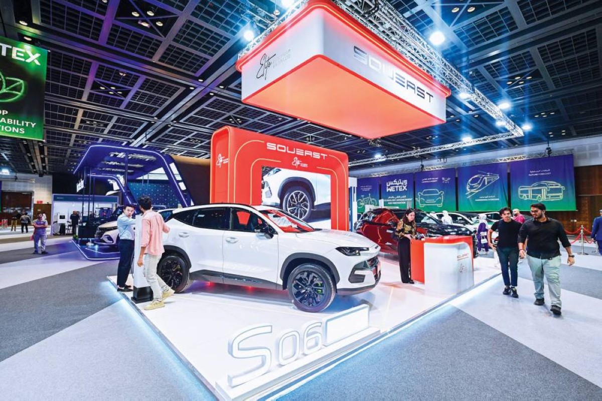 حضور مميز للسيارات الكهربائية في المعرض 