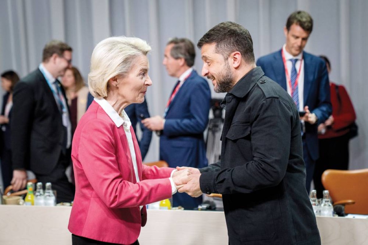 فون دير لاين تستقبل زيلينسكي في اجتماع المجموعة السياسية الأوروبية في كوبنهاغن


