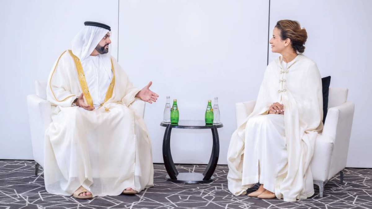 محمد الشرقي خلال لقائه ليلى بنعلي |