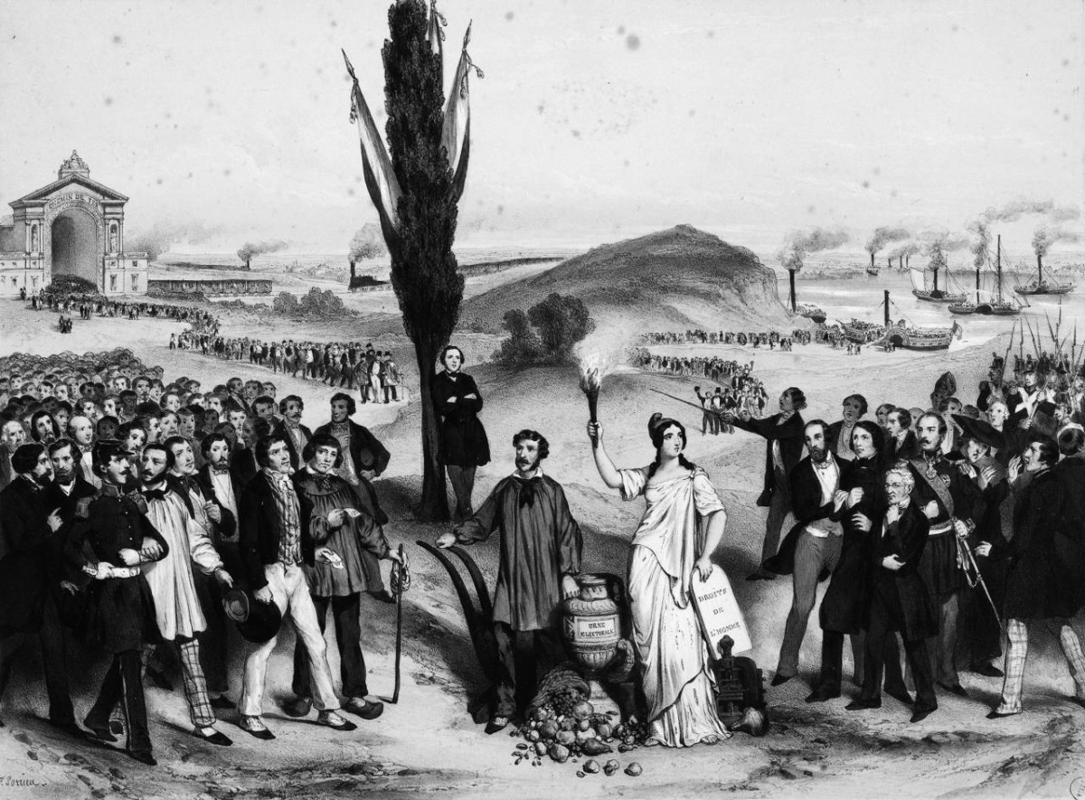 1944 فرنسا تمنح النساء حق التصويت
