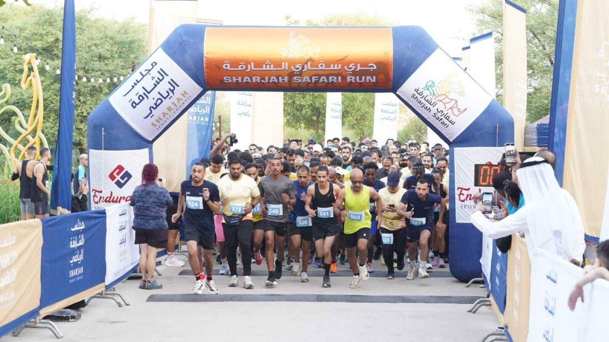 تتويج الفائزين بسباق «جري سفاري الشارقة» بنسخته الـ3