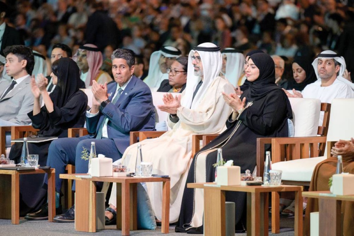 خالد بن محمد خلال الملتقى بحضور آمنة الضحاك ورزان المبارك وسورانجل ويبس جونيور 