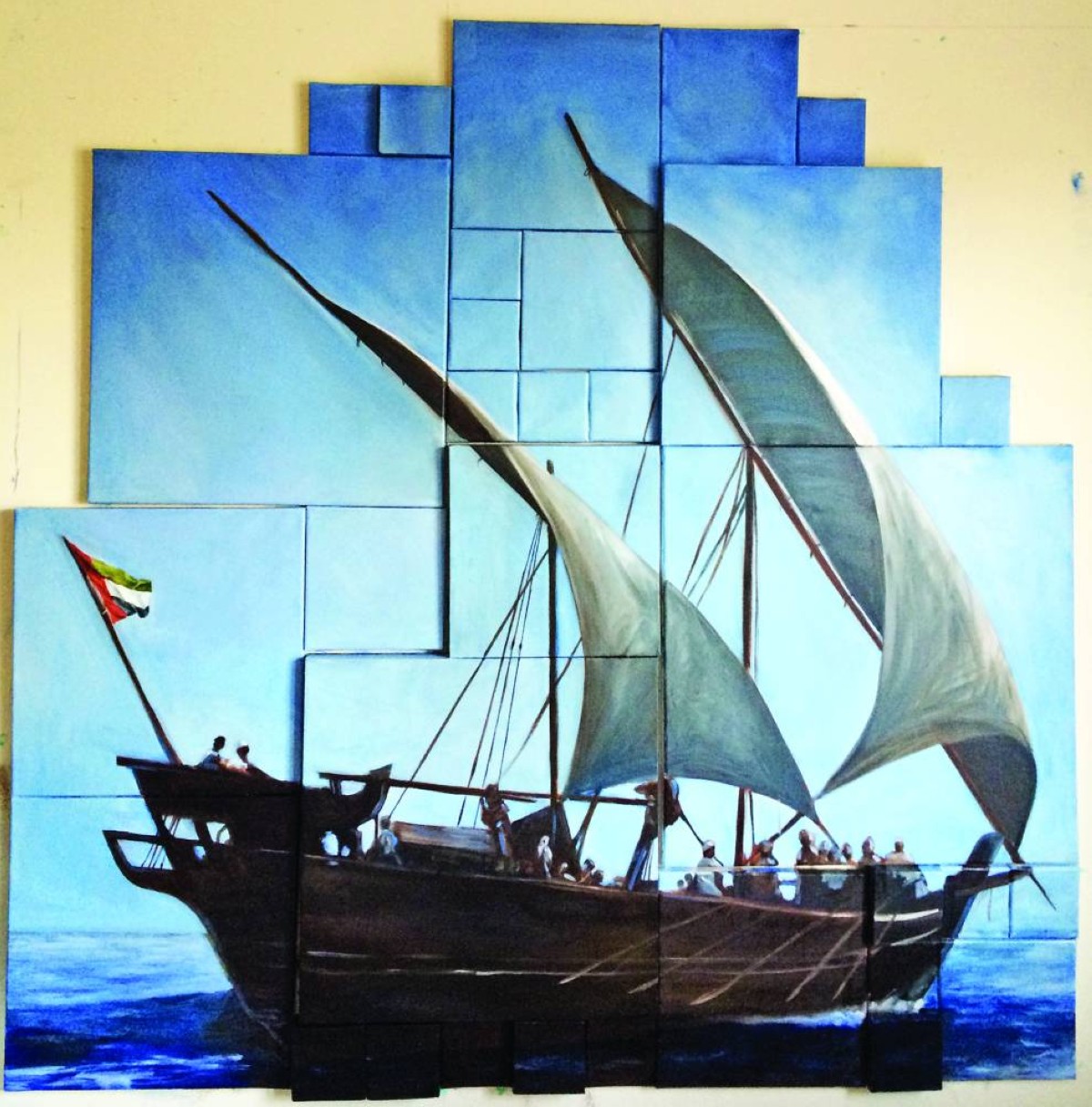 حضور قوي للمفردات والثيمات المحلية في أعمال الفنان التشكيلي راشد الملا 