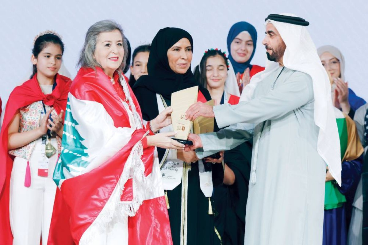 سموه خلال تكريمه مدرسة طرابلس الحدادين بلبنان
