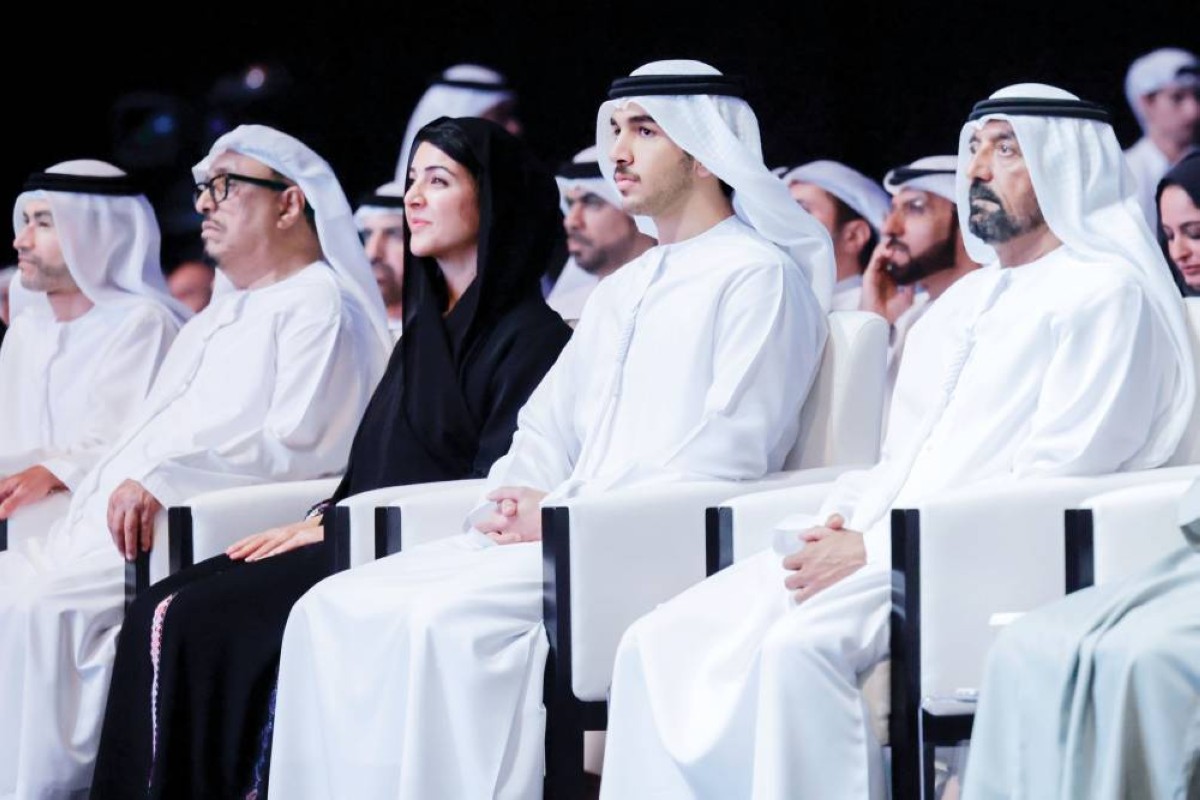 أحمد بن سعيد ومحمد بن راشد بن محمد ومحمد الحسيني وريم الهاشمي وضاحي خلفان
