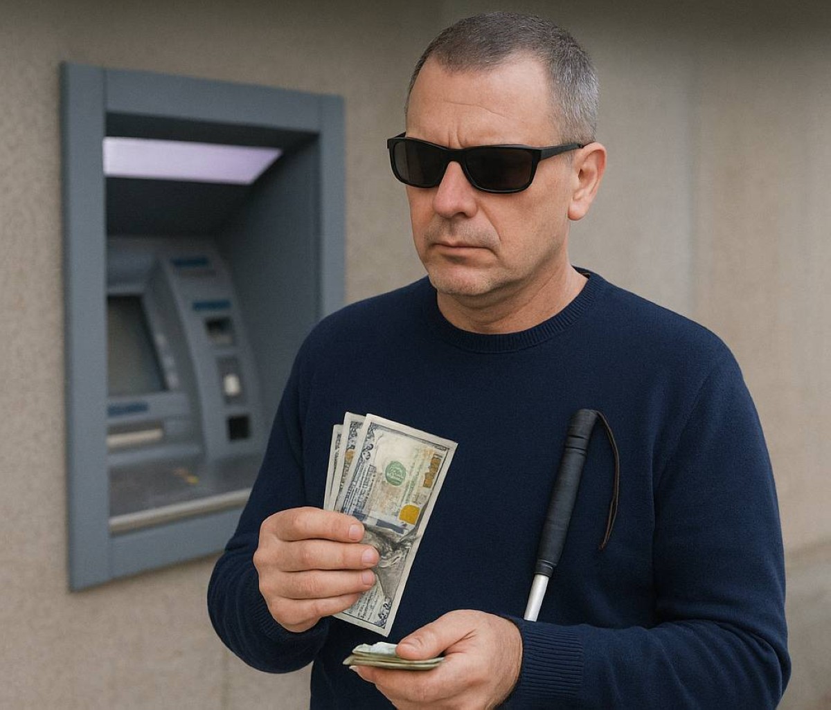 خدعة القرن.. كفيف يرى الأموال فقط طوال 20 عاماً