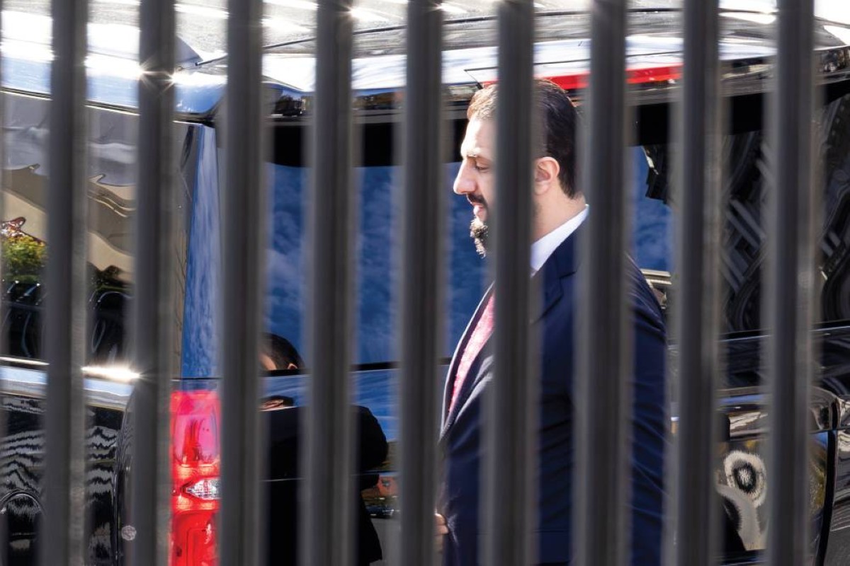 الشرع خلال وصوله إلى البيت الأبيض للقاء ترامب