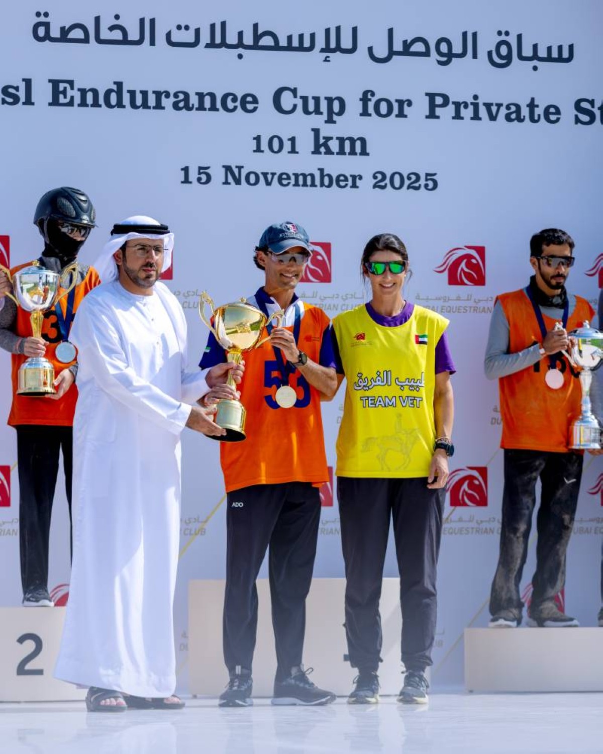 إسطبلات العين تتوج بكأس الوصل للقدرة