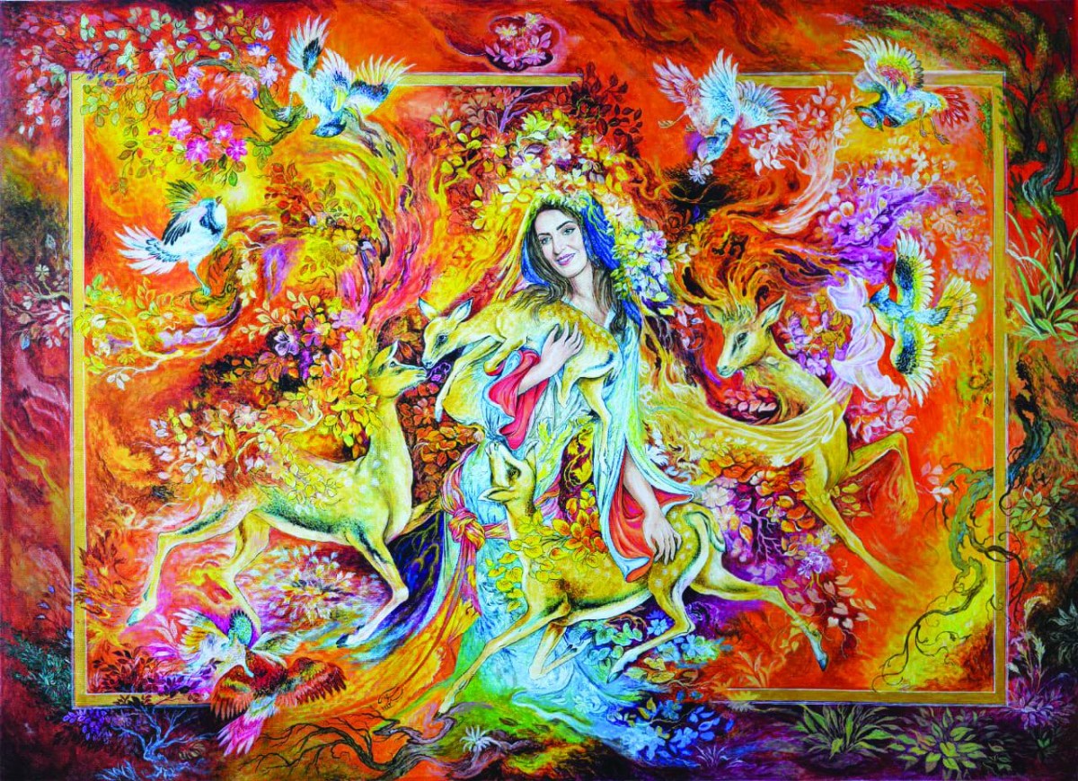 مجيد أحمدي.. رحلة فنية تمزج المنمنمات بالواقعية والخط العربي