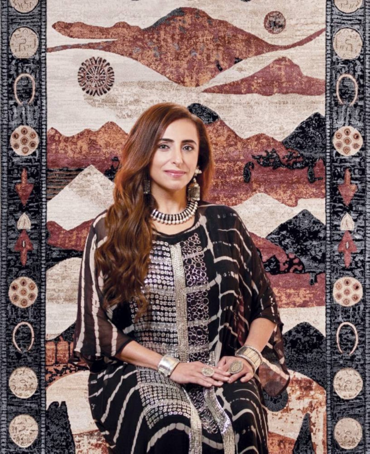 بدور القاسمي خلال إطلاق المجموعة