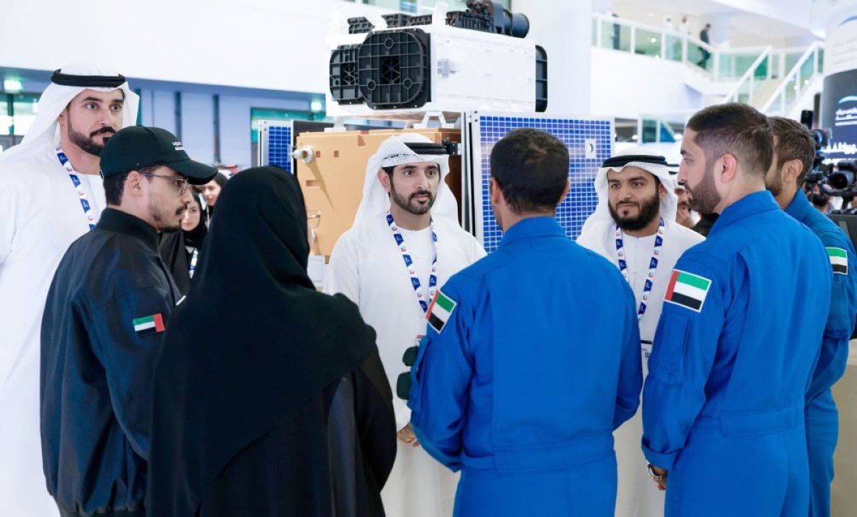 حمدان بن محمد في حديث إلى الكوادر الإماراتية في قطاع الفضاء