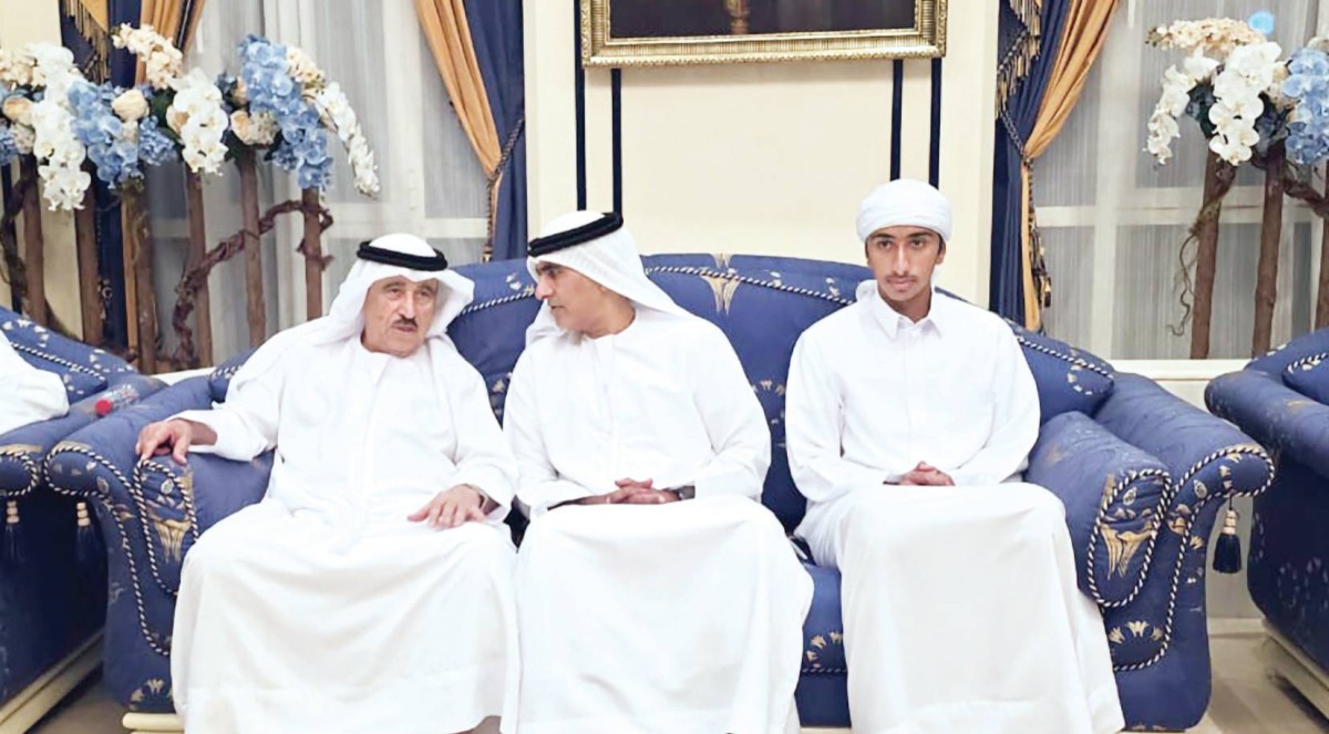 سالم بن سلطان بن صقر معزياً أحمد الشعفار