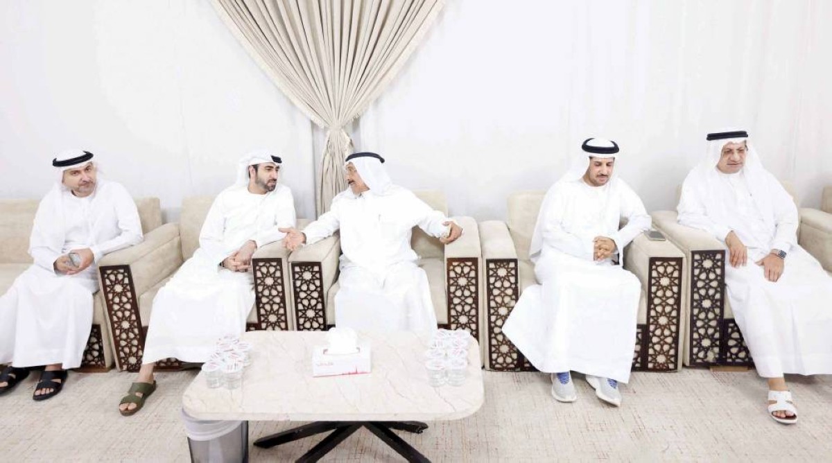 عبداللطيف الصايغ يتلقى تعازي حميد القطامي وحامد بن كرم ومحسن حسن
