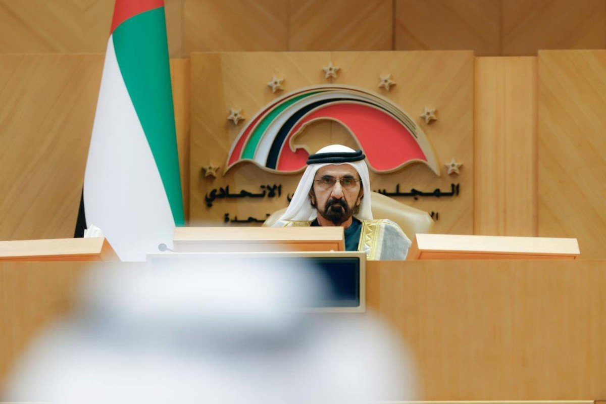 محمد بن راشد يدعو المجلس الوطني الاتحادي أن يكون صوتاً للوطن والمواطن