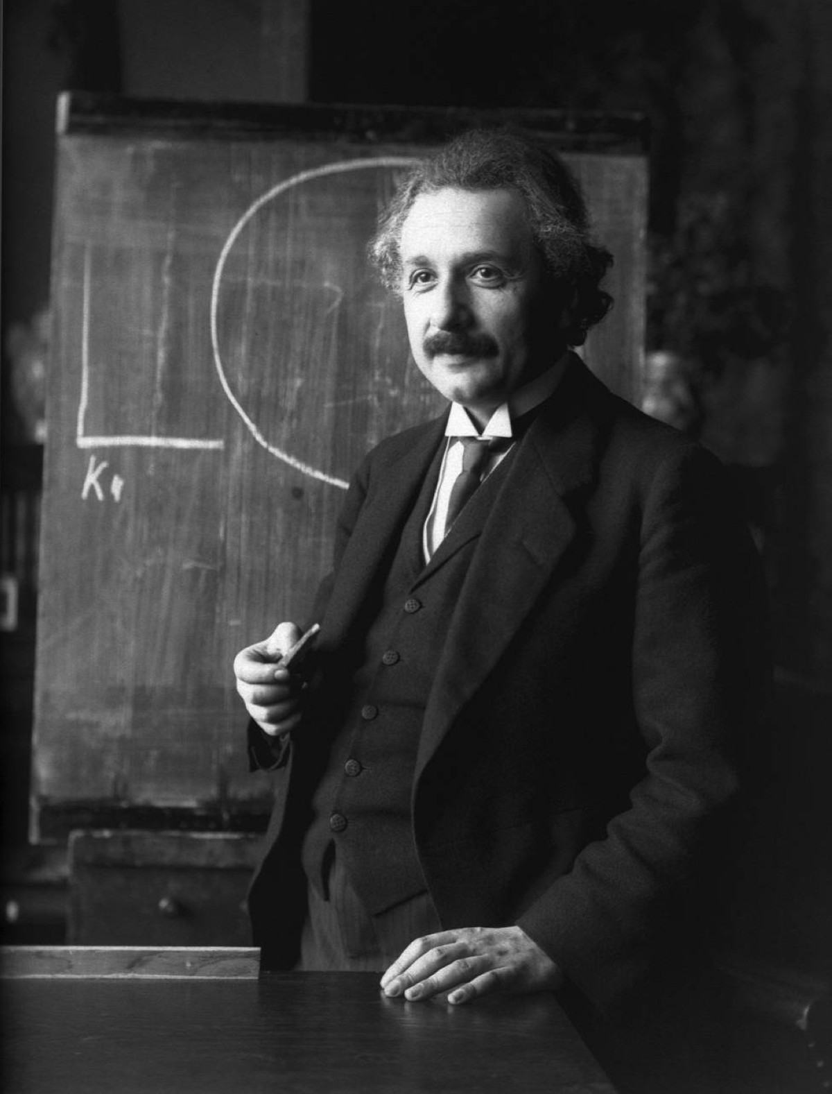 1915 ألبرت أينشتاين يقدم النظرية النسبية للمرة الأولى أمام الأكاديمية البروسية للعلوم.