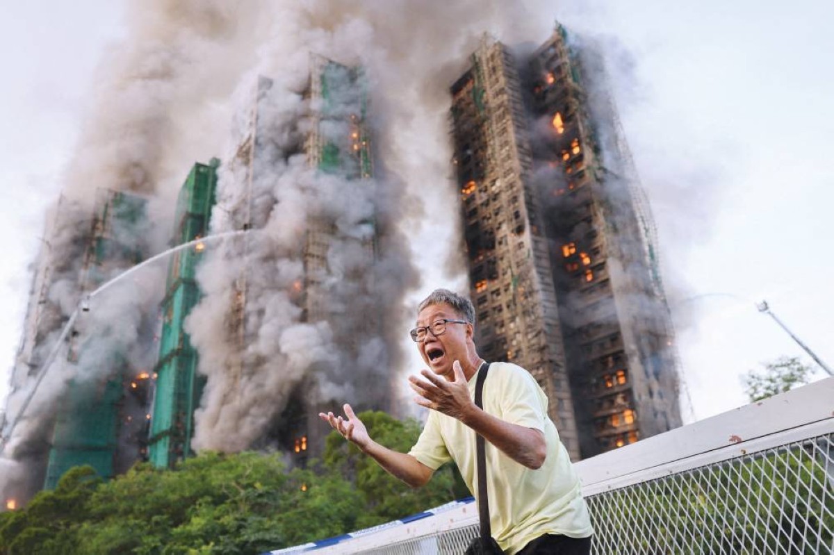 13 قتيلاً بحريق مجمع سكني في هونغ كونغ