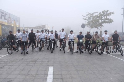 شرطة دبي تنظم مبادرة «ركوب الدراجات الهوائية» في ميدان ند الشبا