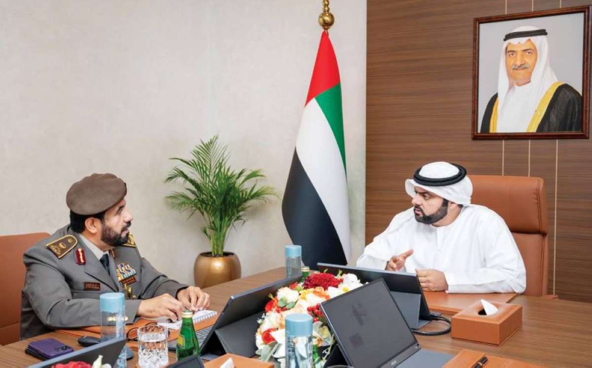 محمد الشرقي خلال لقائه أحمد الصغيري