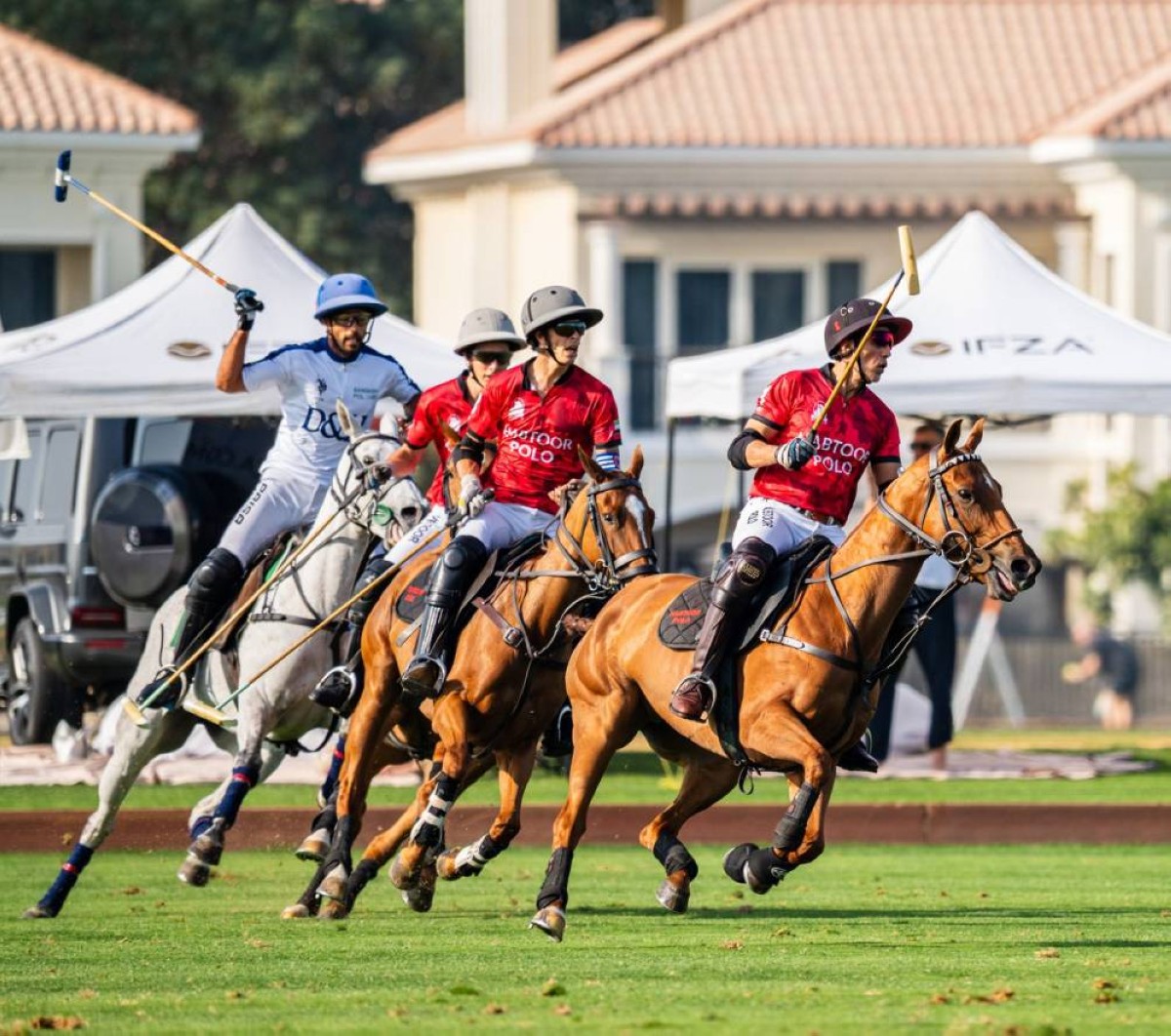 الحبتور يواجه جهانجيري في نهائي بطولة عيد الاتحاد للبولو