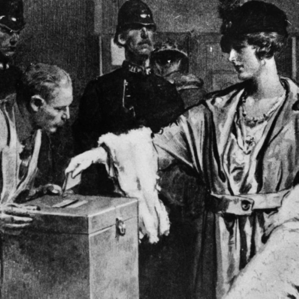 1919 المرأة في فرنسا تحصل على حق المشاركة في الانتخابات التشريعية.
