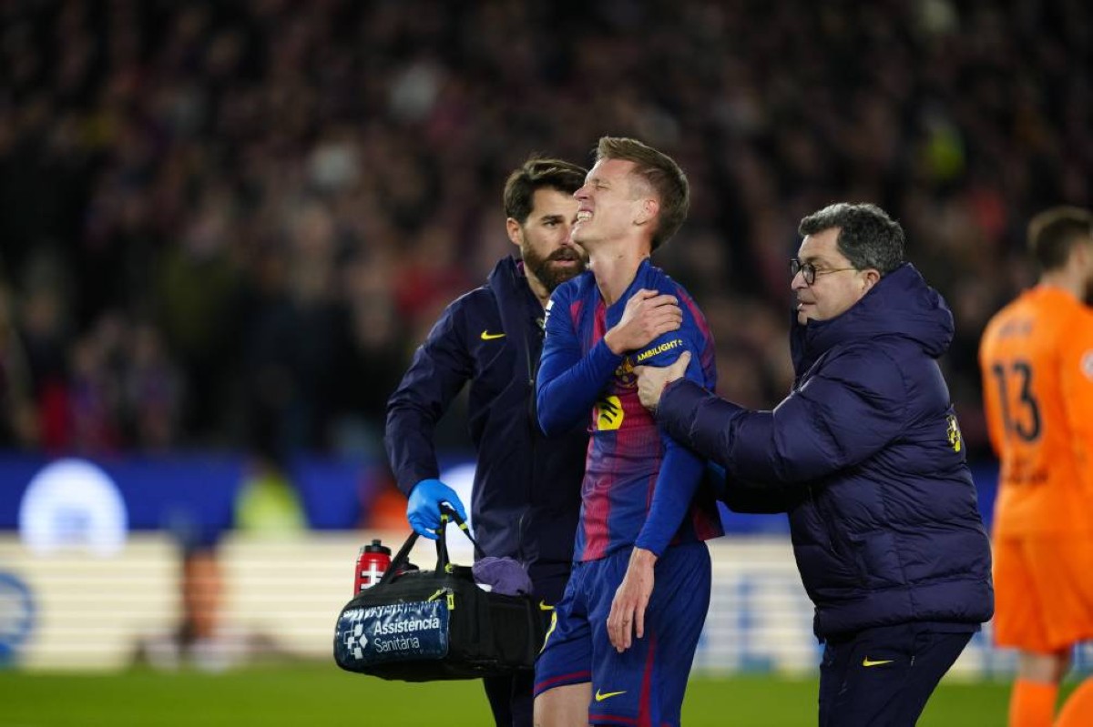 أولمو يغيب عن برشلونة لمدة شهر بسبب الإصابة