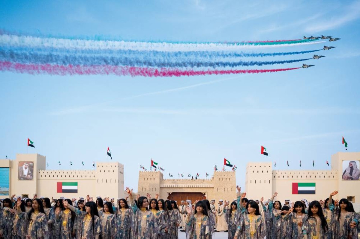  عروض جوية وتراثية أثناء الاحتفال 