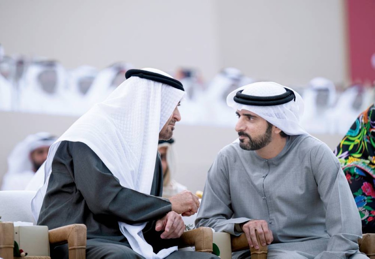  محمد بن زايد في حديث مع حمدان بن محمد 