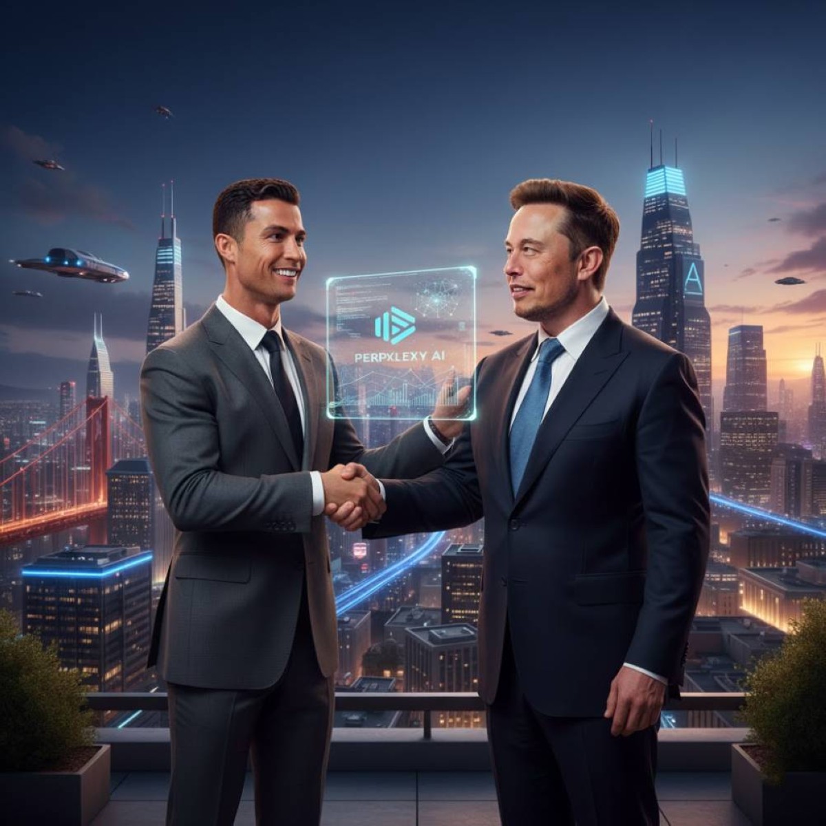 رونالدو وإيلون ماسك