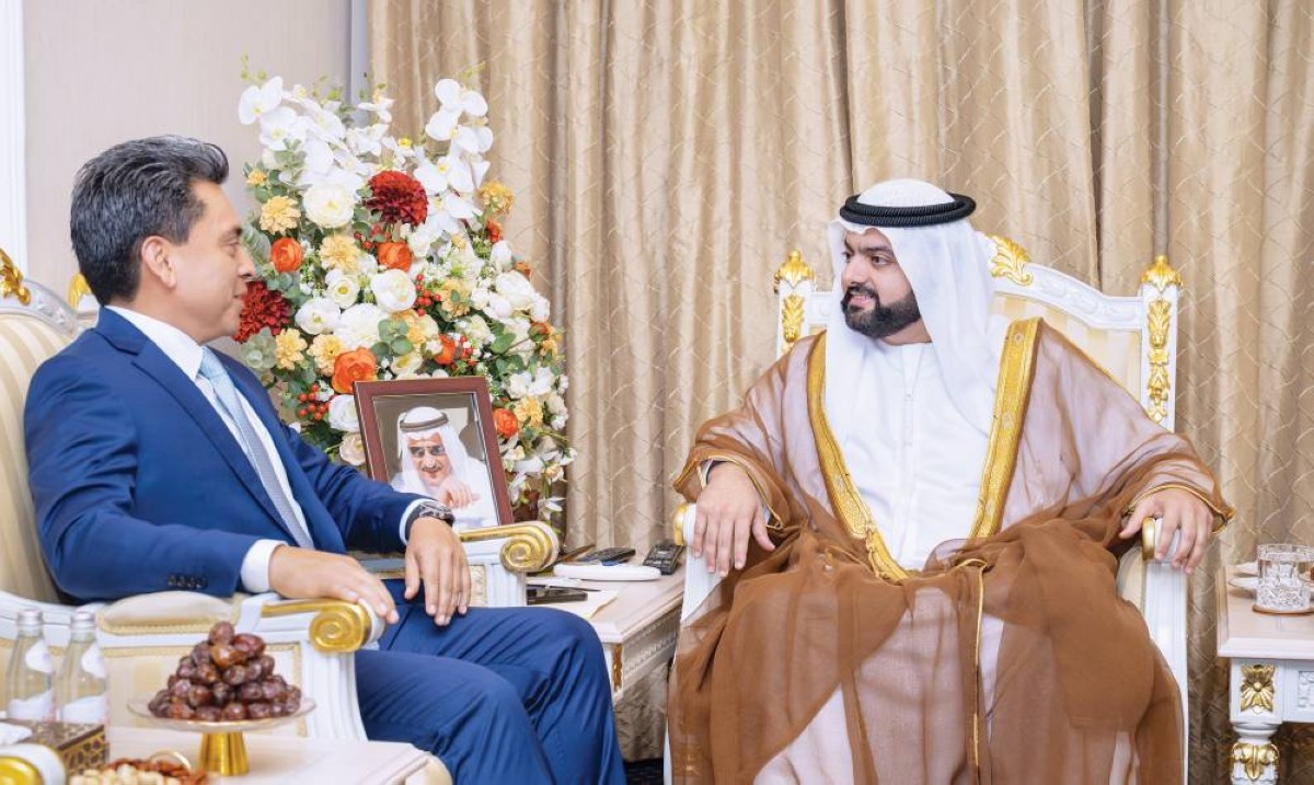 محمد الشرقي خلال استقبال سفير جمهورية السلفادور لدى الدولة