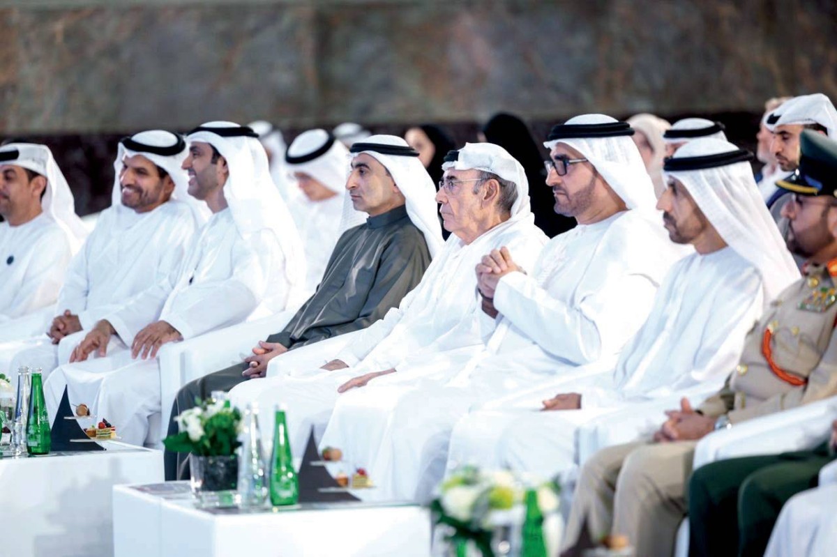 زكي نسيبة والحضور خلال حفل التكريم