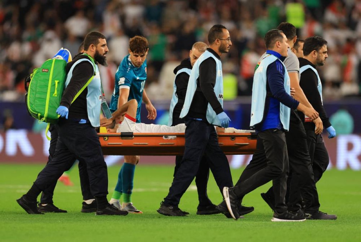 إصابة الغضروف تهدد مشاركة النعيمات مهاجم الأردن بنصف نهائي كأس العرب