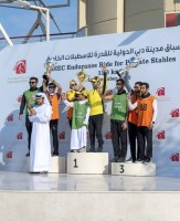 ليلى المرزوقي بطلة سباق مدينة دبي الدولية للقدرة