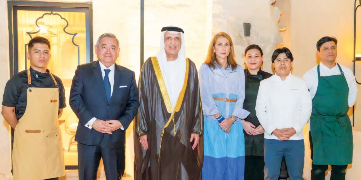 سعود بن صقر يحضر مأدبة عشاء نظمتها سفارة البيرو