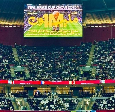 كأس العرب تتجاوز حاجز المليون مشجع