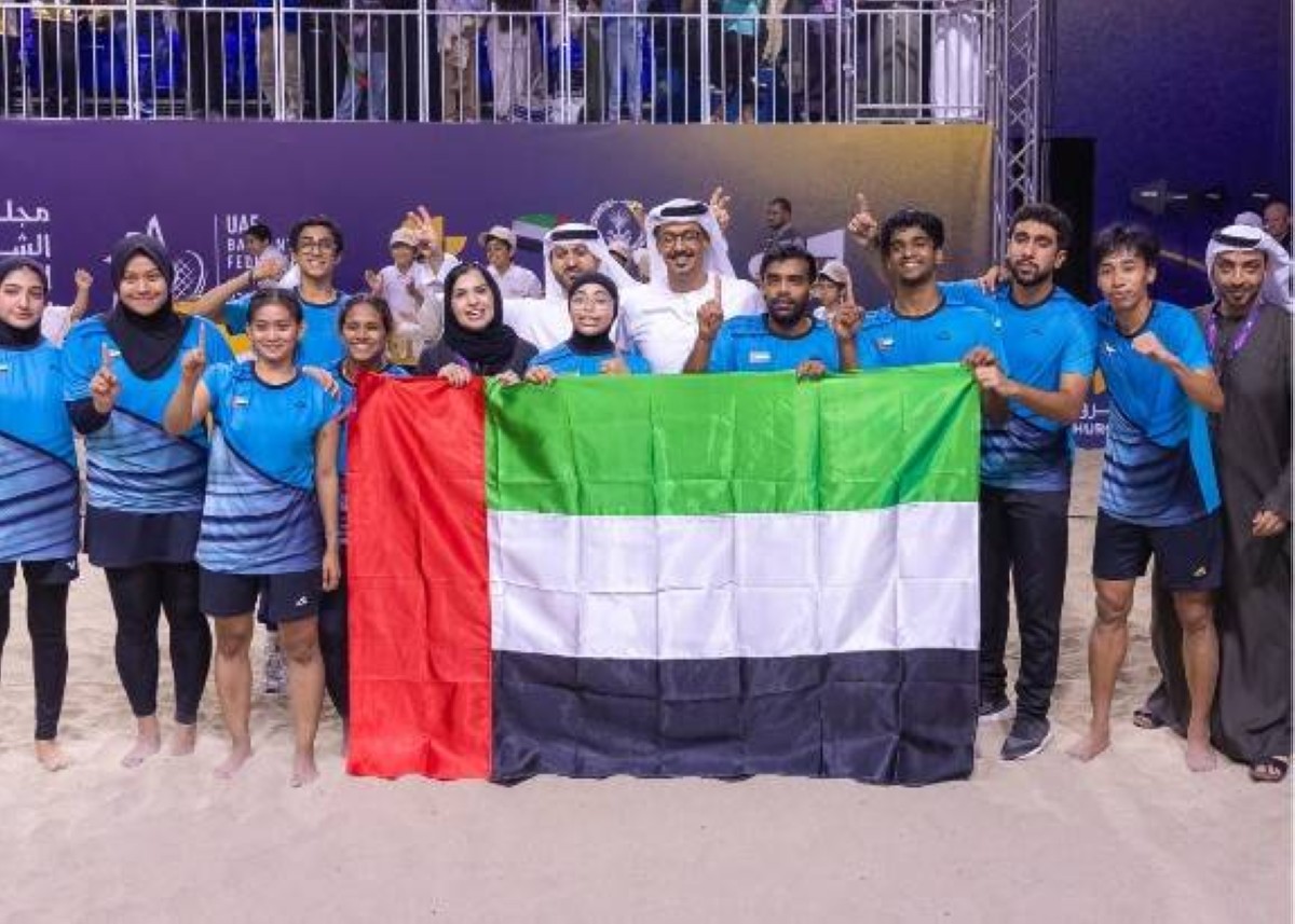 منتخب الإمارات بطل العالم للريشة الطائرة بالهواء الطلق