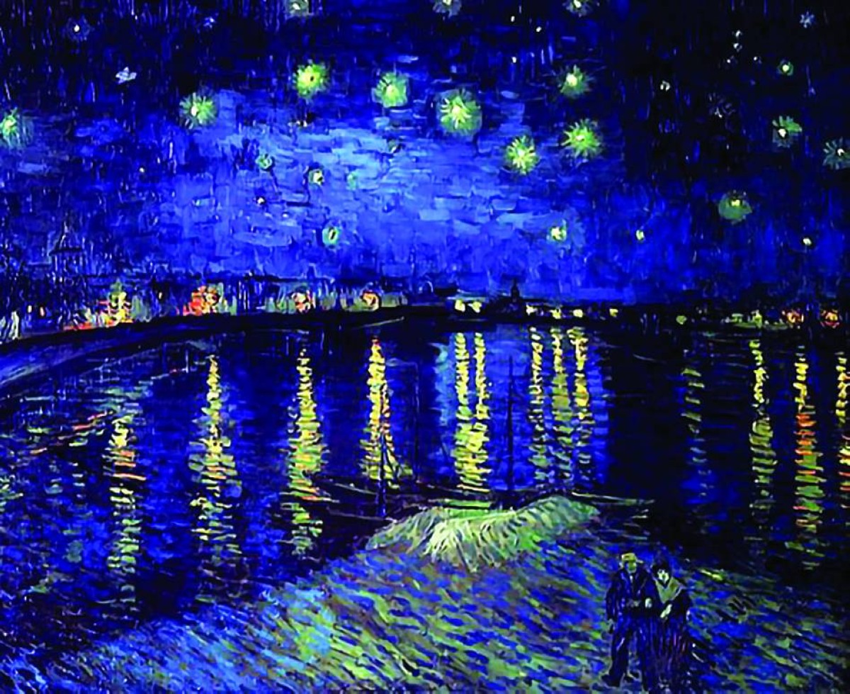 لوحة ليلة النجوم