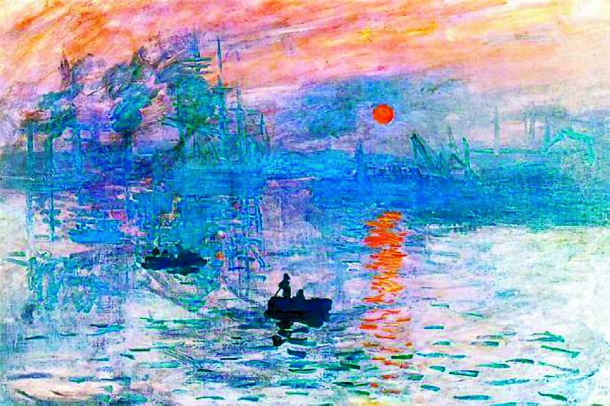 لوحة انطباع شروق الشمس