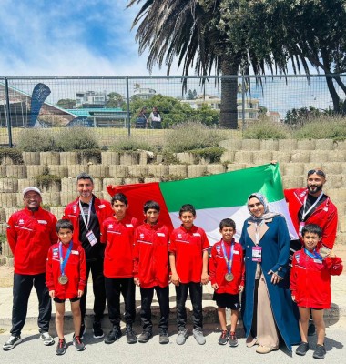8 ميداليات لمنتخب الإمارات للخماسي في بطولة العالم