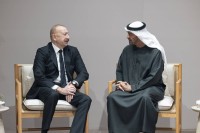 محمد بن زايد ورئيس أذربيجان يبحثان العلاقات الثنائية