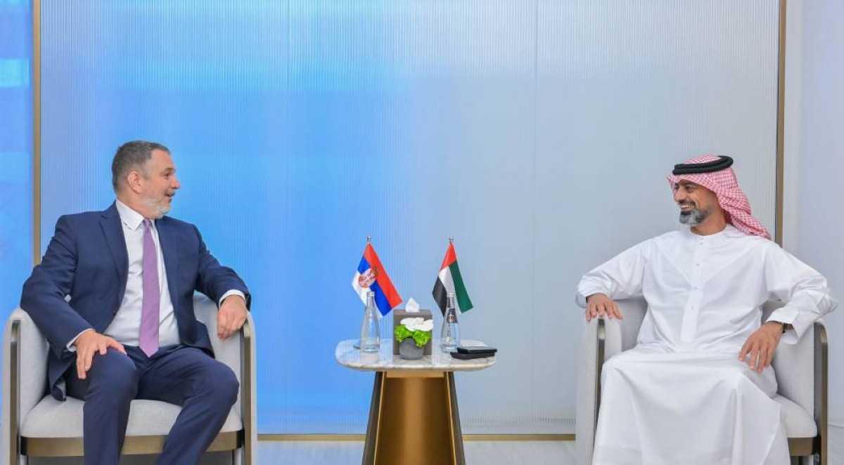 عمار النعيمي خلال استقباله فلاديمير ماريتش