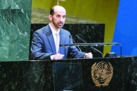 ماجد المسمار يلقي كلمته في الأمم المتحدة بنيويورك