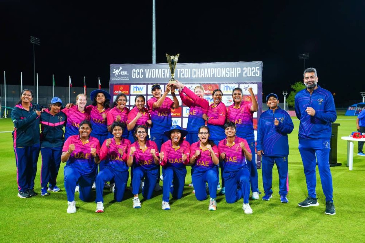 الإمارات تتوج بكأس الخليج للكريكيت للسيدات