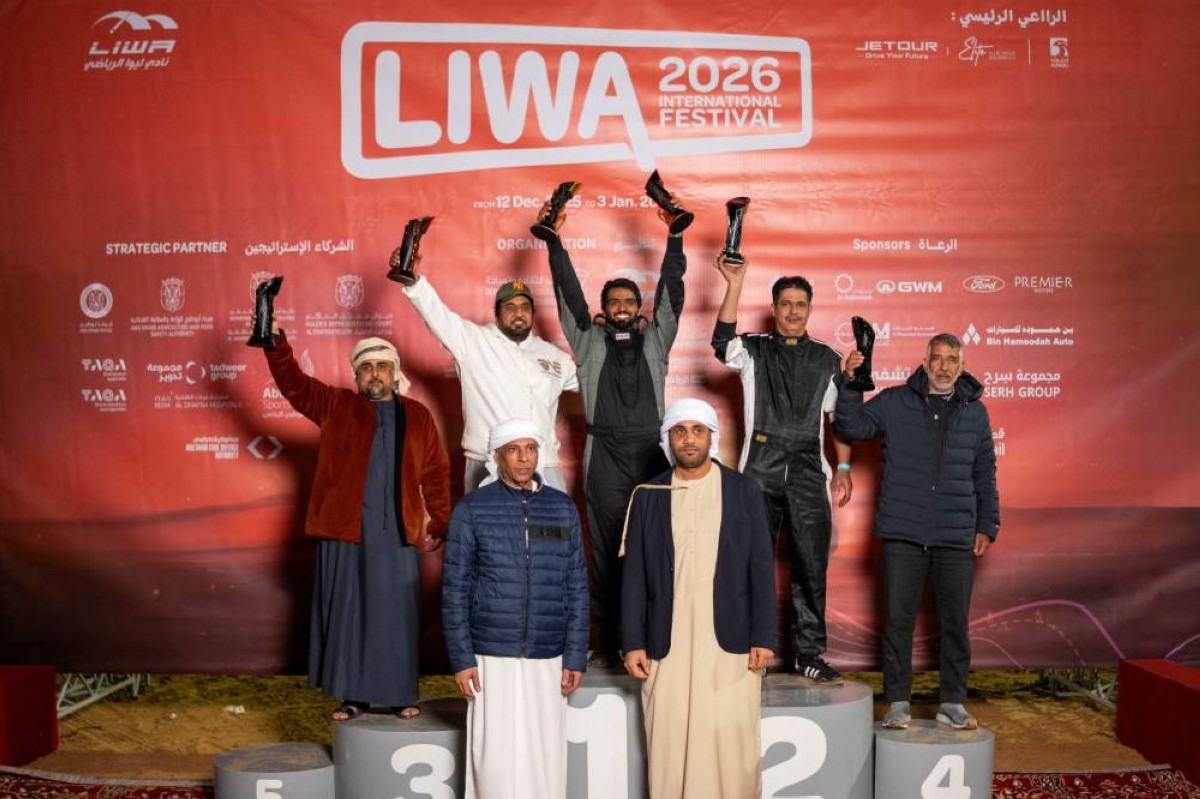 67 متسابقاً في ختام بطولة الاستعراض الرملي بمهرجان ليوا الدولي 2026