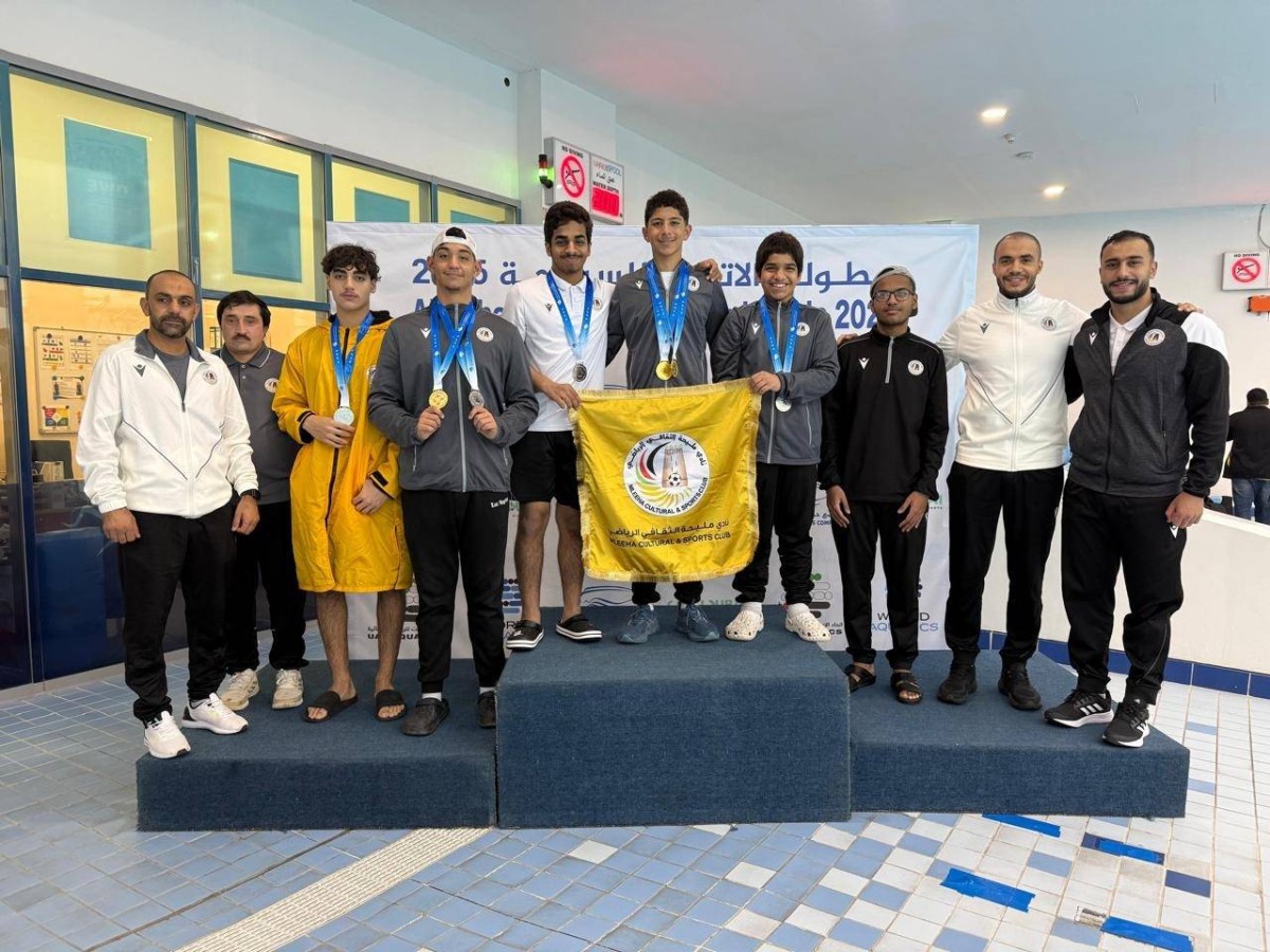 7 ميداليات ملونة لسباحي مليحة في كأس الاتحاد للناشئين