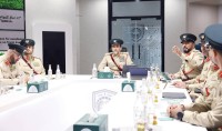 عبدالله المري يطلع على برامج أكاديمية شرطة دبي بحضور كبار الضباط