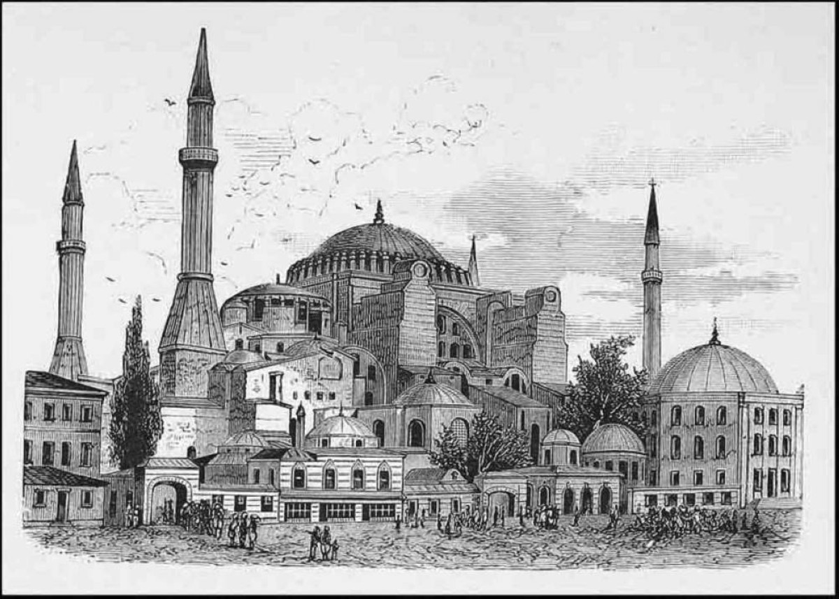 537 الانتهاء من بناء كاتدرائية آيا صوفيا في القسطنطينية (إسطنبول).
